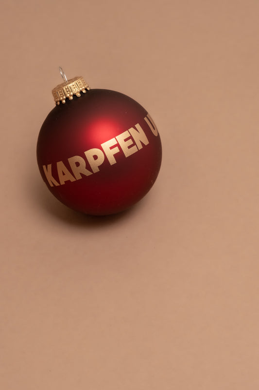 JOSH. Christbaumkugel "Kerzen, Karpfen und du"