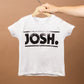 JOSH. Kinder-Shirt "Josh." (weiß)