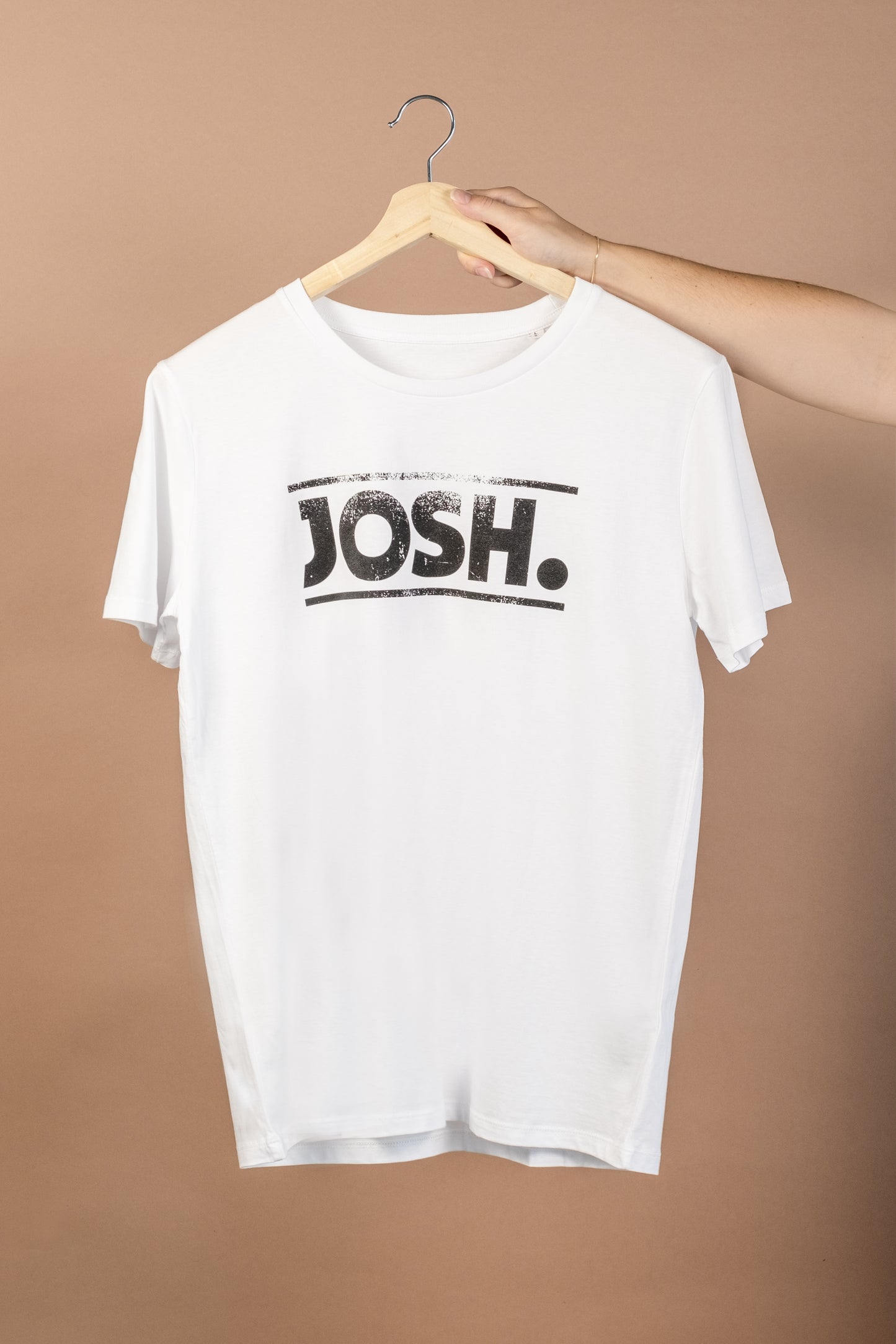 JOSH. Girlie-Shirt "Josh." (weiß)