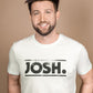 JOSH. T-Shirt "Josh." (weiß)