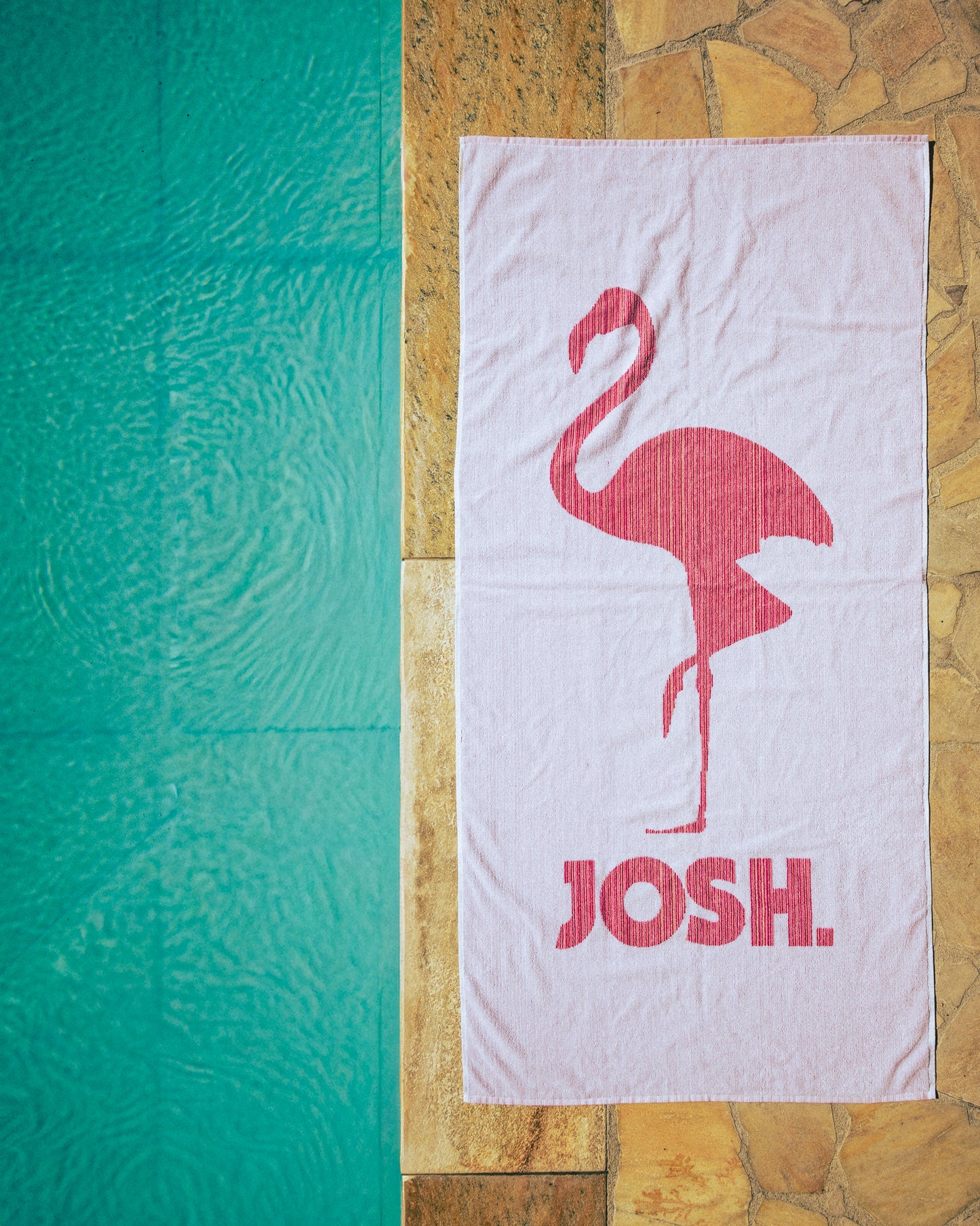 JOSH. Badetuch "Flamingo"