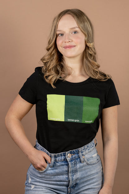 JOSH. Girlie-Shirt "Cordula Grün"