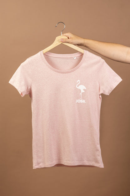 JOSH. Girlie-Shirt "Flamingo" (rosa)