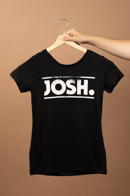 JOSH. Girlie-Shirt "Josh." (schwarz)