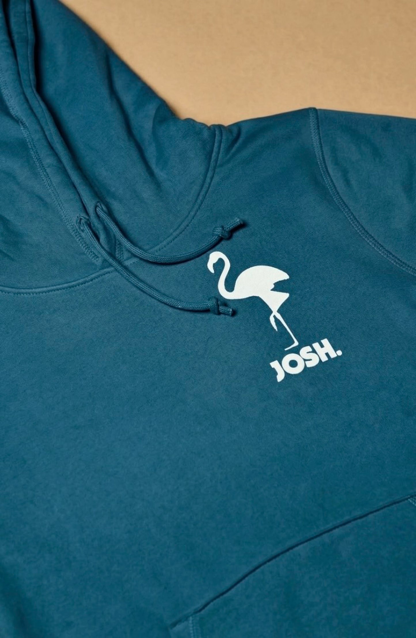 JOSH. Pullover "Flamingo" (blaugrün)
