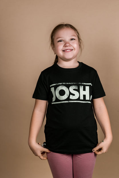 JOSH. Kinder-Shirt "Josh." (schwarz)